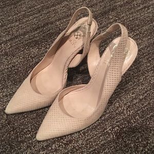Vince Camino Snakeskin Heels